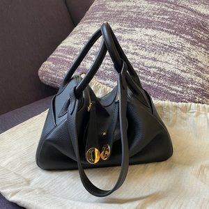 Handmade Women leather handbag black